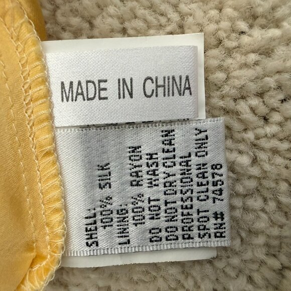 VINTAGE Y2K Caché 100% Silk Yellow "How to Lose a Guy in 10 Days" Dress - Size 4 - Picture 12 of 12